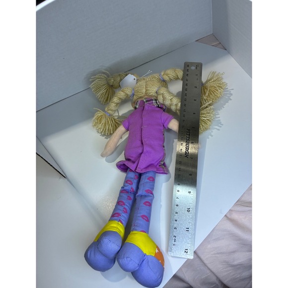 Carissa Rag Doll Blonde Pigtails Purple Dress Lip Print Leggings Shoes - Picture 4 of 11